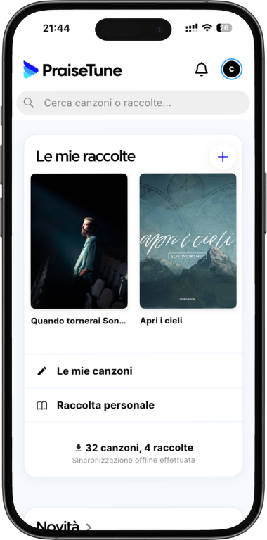 PraiseTune — Christian song collections on iPhone